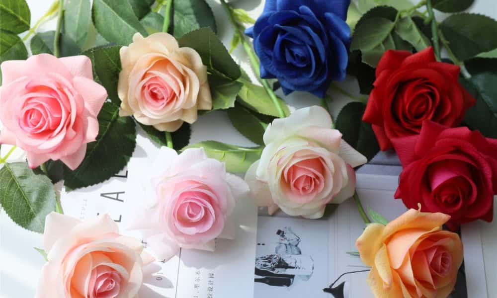 Artificial Roses in Vase | Artificial Rose Trees