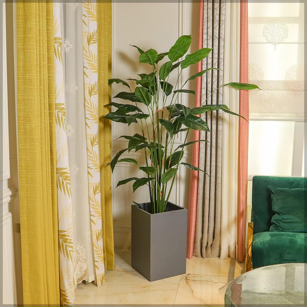 Elegant Black Ceramic Pot Set | Modern Planters for Indoor & Outdoor Use