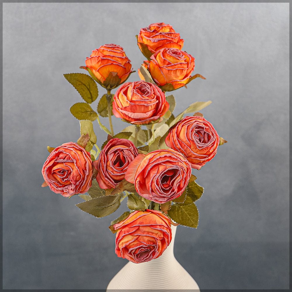 Artificial 5heads Silk Single Stem Flowers