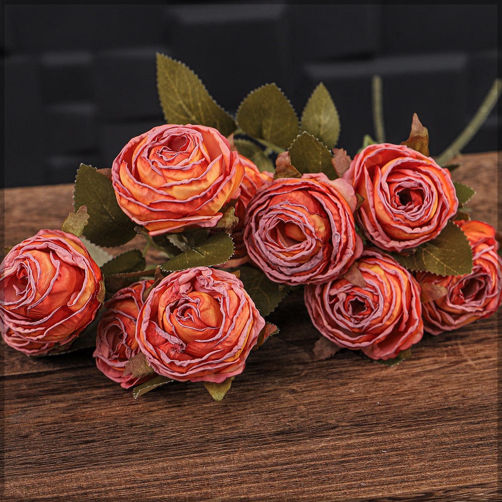 Artificial 5heads Silk Single Stem Flowers