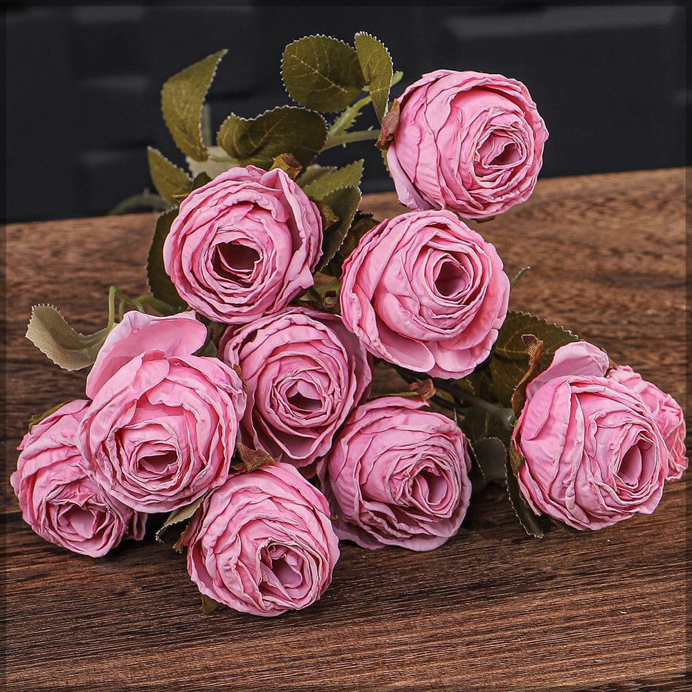 Artificial 5heads Silk Single Stem Flowers