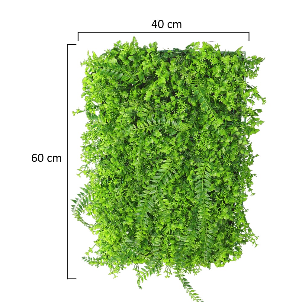Artificial Mix Leaves Grass Wall Panel – Premium Vertical Garden Backdrop for Indoor & Outdoor Decor