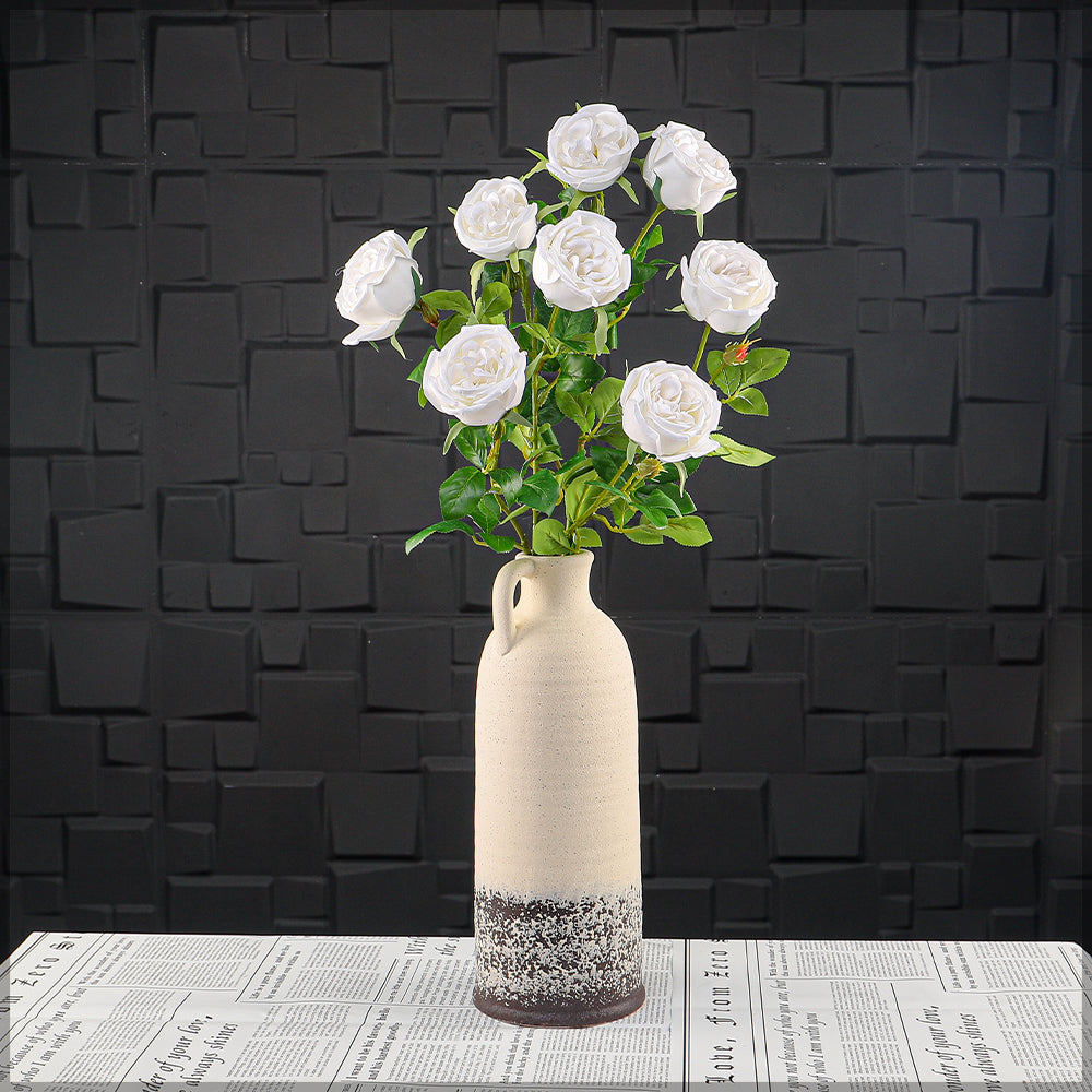 Artificial 4heads Rose Flower Stem