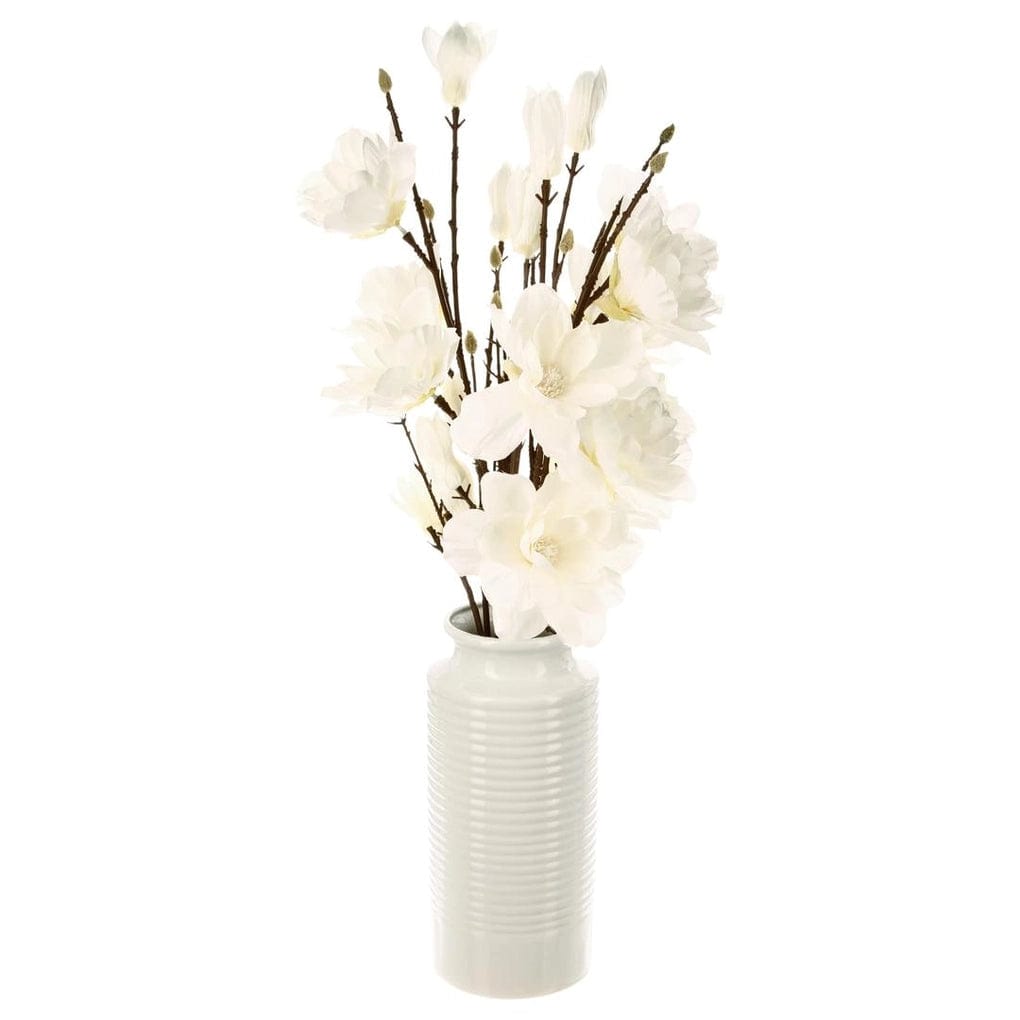 Atmosphera Artificial Magnolia Plant W/Ceramic Vase (73.5 cm)