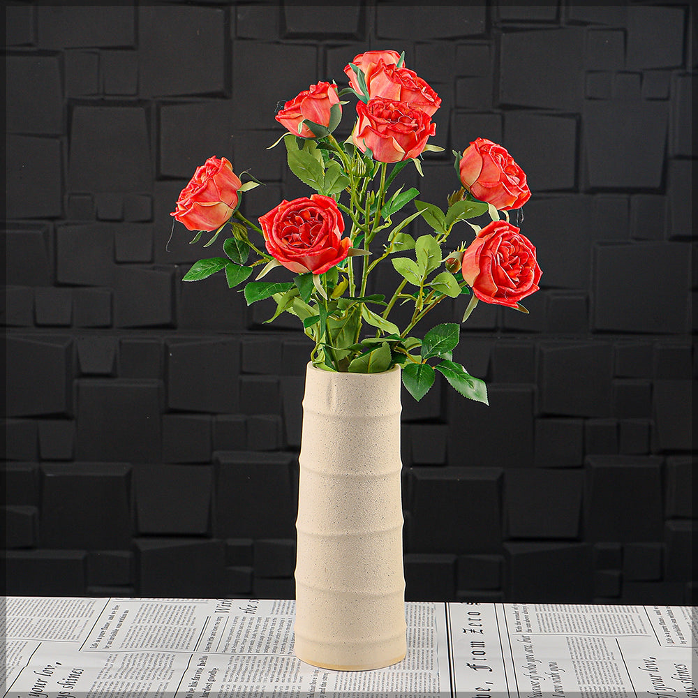 Artificial 4heads Rose Flower Stem